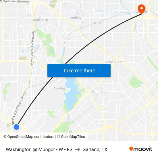 Washington @ Munger - W - FS to Garland, TX map