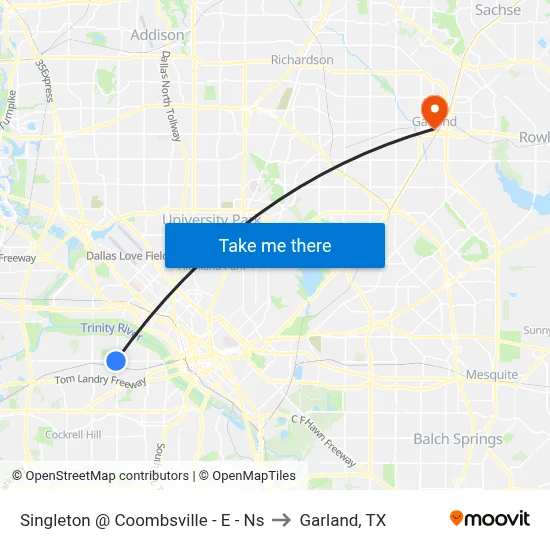 Singleton @ Coombsville - E - Ns to Garland, TX map