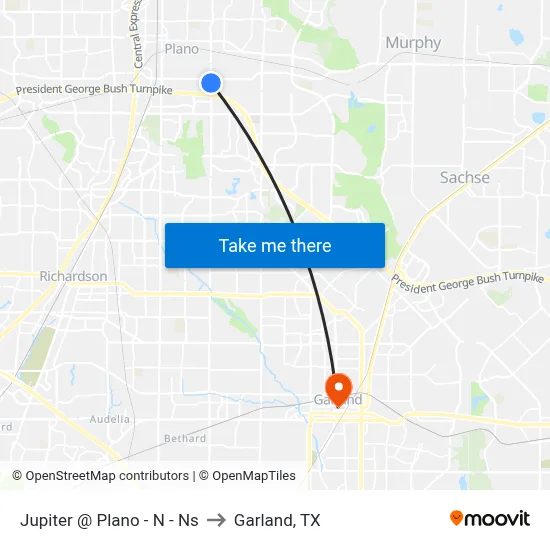 Jupiter @ Plano - N - Ns to Garland, TX map