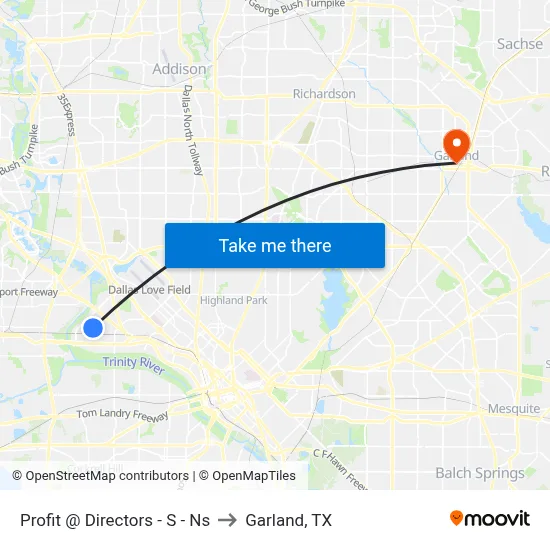 Profit @ Directors - S - Ns to Garland, TX map