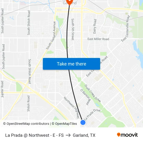 La Prada @ Northwest - E - FS to Garland, TX map
