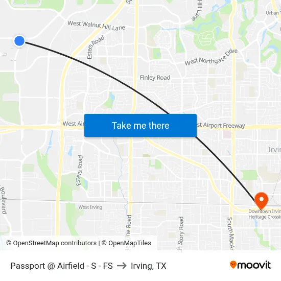 Passport @ Airfield - S - FS to Irving, TX map