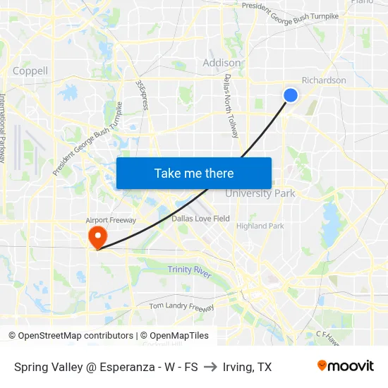 Spring Valley @ Esperanza - W - FS to Irving, TX map
