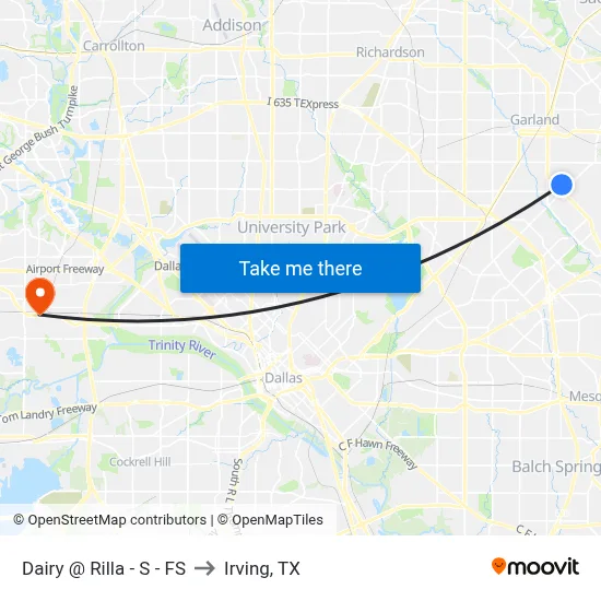 Dairy @ Rilla - S - FS to Irving, TX map