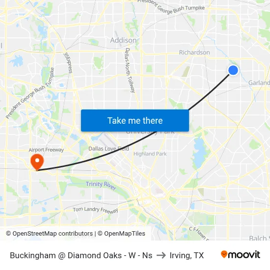 Buckingham @ Diamond Oaks - W - Ns to Irving, TX map