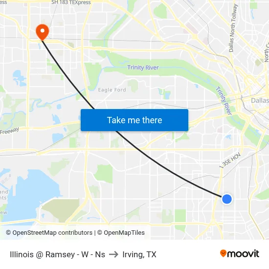 Illinois @ Ramsey - W - Ns to Irving, TX map