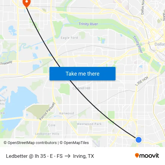 Ledbetter @ Ih 35 - E - FS to Irving, TX map