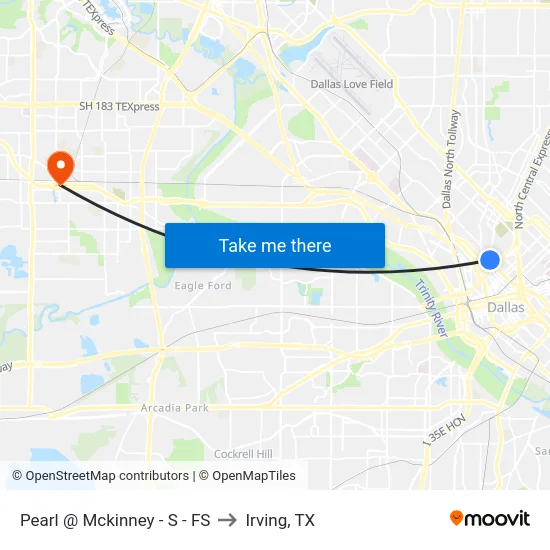 Pearl @ Mckinney - S - FS to Irving, TX map