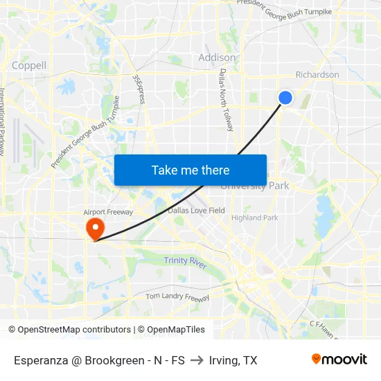 Esperanza  @ Brookgreen - N - FS to Irving, TX map