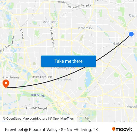 Firewheel @ Pleasant Valley - S - Ns to Irving, TX map