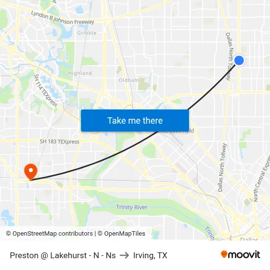 Preston @ Lakehurst - N - Ns to Irving, TX map