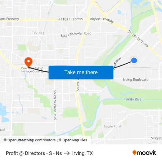 Profit @ Directors - S - Ns to Irving, TX map