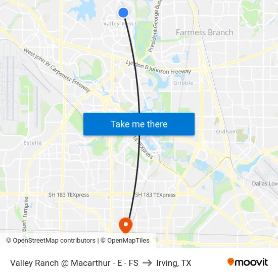Valley Ranch @ Macarthur - E - FS to Irving, TX map