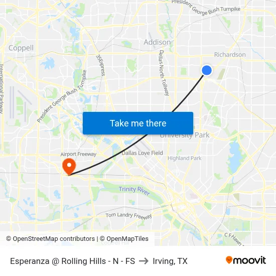 Esperanza @ Rolling Hills - N - FS to Irving, TX map
