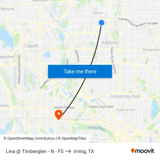 Lina @ Timberglen - N - FS to Irving, TX map