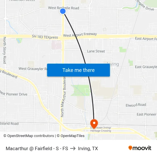 Macarthur @ Fairfield - S - FS to Irving, TX map