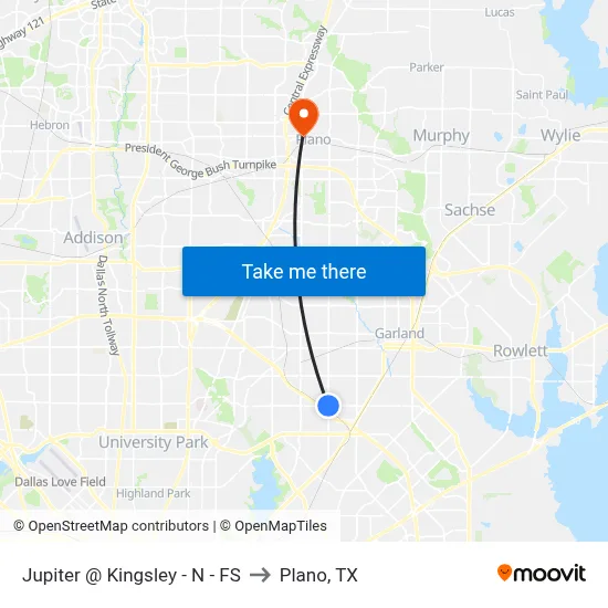Jupiter @ Kingsley - N - FS to Plano, TX map
