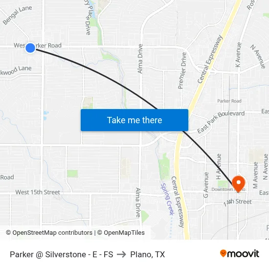 Parker @ Silverstone - E - FS to Plano, TX map