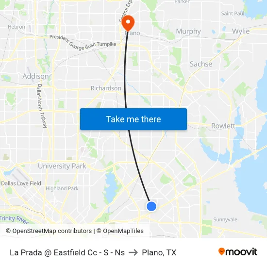 La Prada @ Eastfield Cc - S - Ns to Plano, TX map