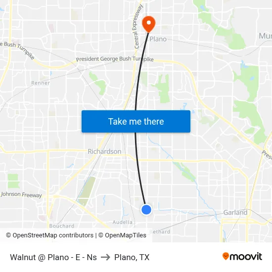 Walnut @ Plano - E - Ns to Plano, TX map