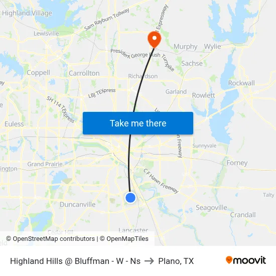 Highland Hills @ Bluffman - W - Ns to Plano, TX map