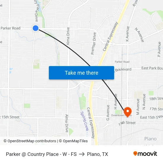 Parker @ Country Place - W - FS to Plano, TX map