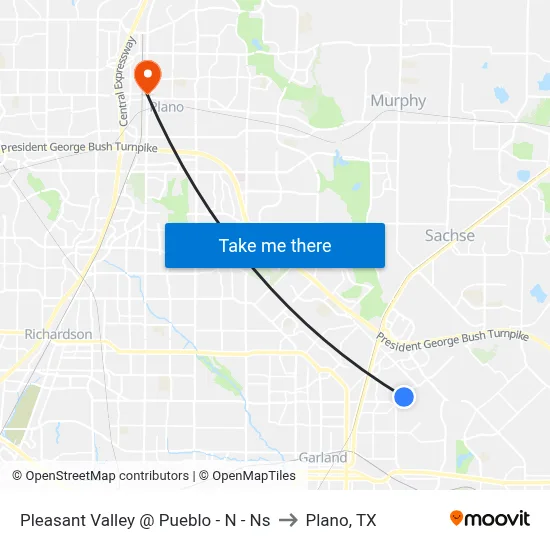Pleasant Valley @ Pueblo - N - Ns to Plano, TX map