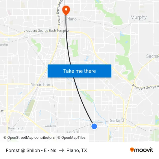 Forest @ Shiloh - E - Ns to Plano, TX map