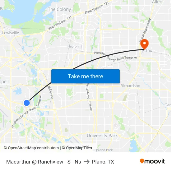 Macarthur @ Ranchview - S - Ns to Plano, TX map