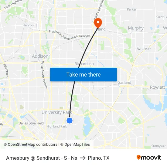 Amesbury @ Sandhurst - S - Ns to Plano, TX map