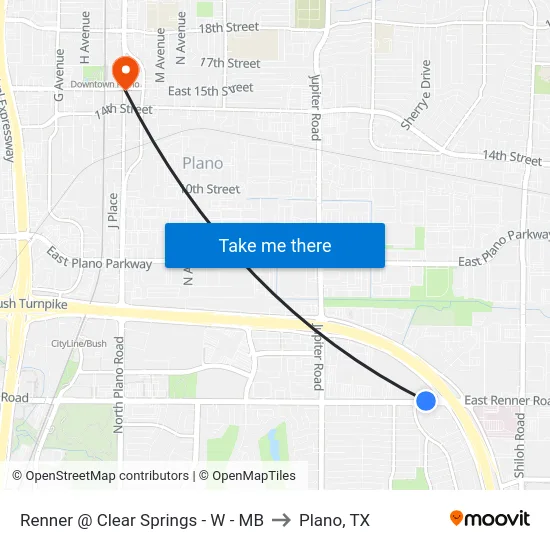 Renner @ Clear Springs - W - MB to Plano, TX map