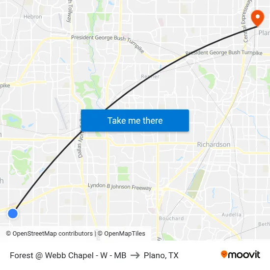 Forest @ Webb Chapel - W - MB to Plano, TX map