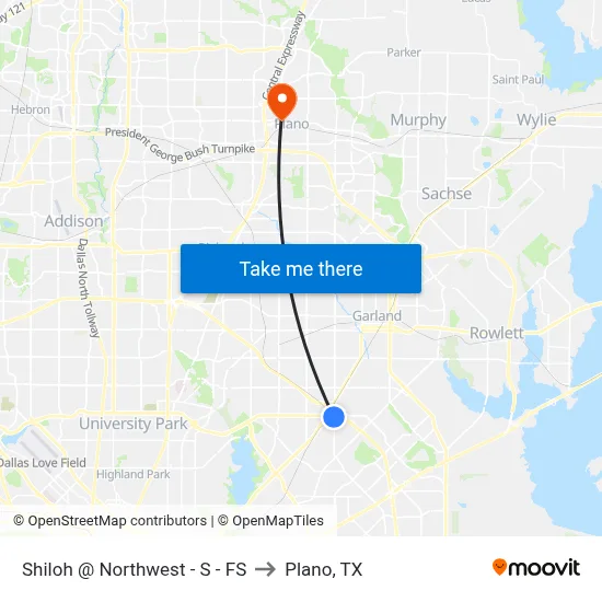 Shiloh @ Northwest - S - FS to Plano, TX map