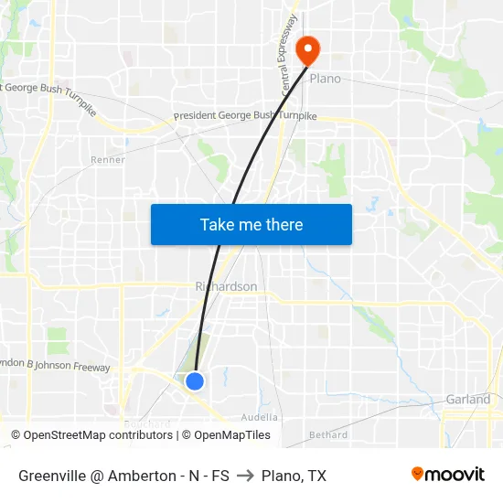 Greenville @ Amberton - N - FS to Plano, TX map