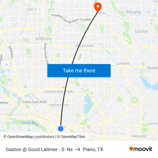 Gaston @ Good Latimer - S- Ns to Plano, TX map