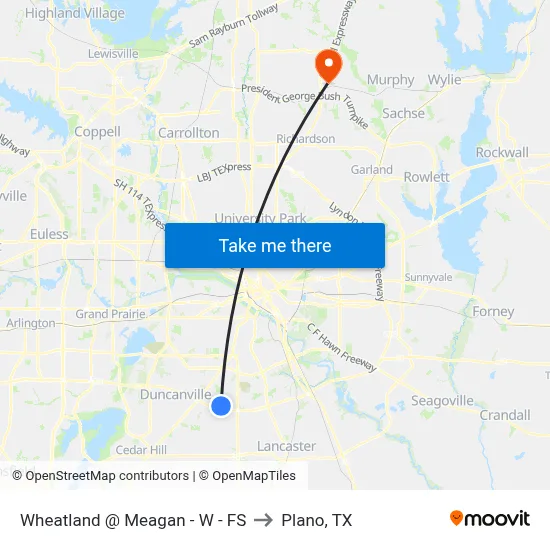 Wheatland @ Meagan - W - FS to Plano, TX map