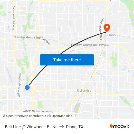 Belt Line @ Winwood - E - Ns to Plano, TX map