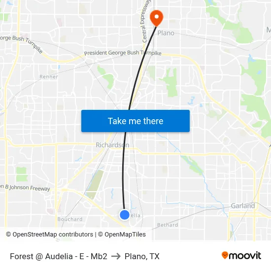 Forest @ Audelia - E - Mb2 to Plano, TX map