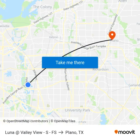 Luna @ Valley View - S - FS to Plano, TX map