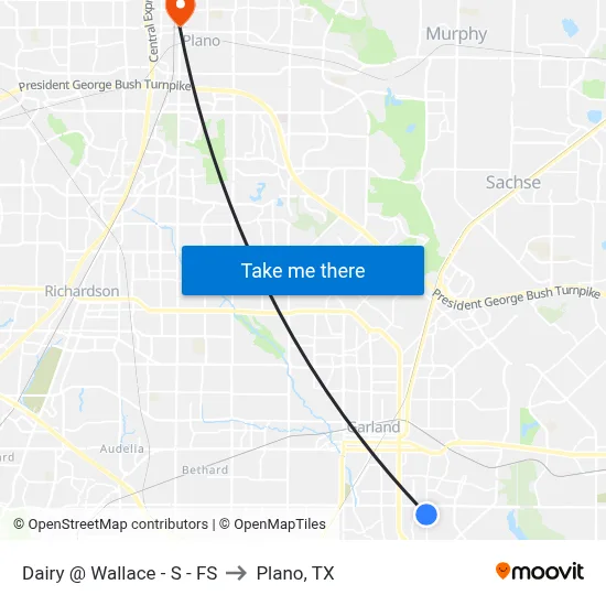 Dairy @ Wallace - S - FS to Plano, TX map