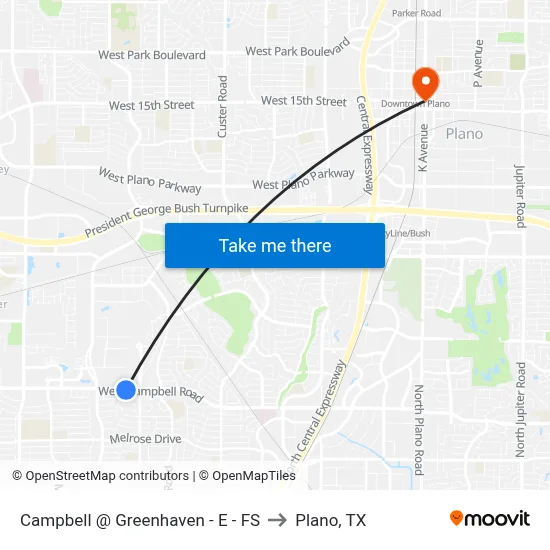 Campbell @ Greenhaven - E - FS to Plano, TX map