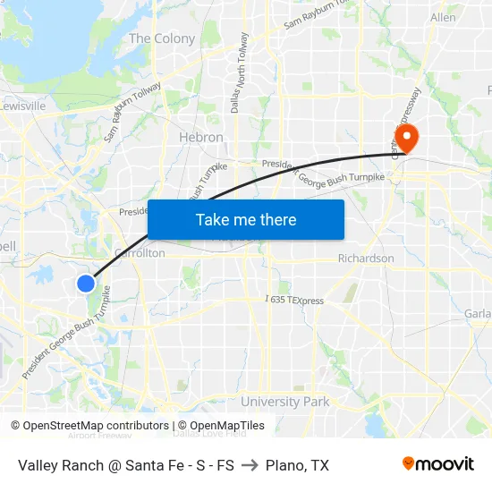 Valley Ranch @ Santa Fe - S - FS to Plano, TX map