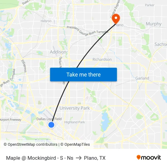Maple @ Mockingbird - S - Ns to Plano, TX map