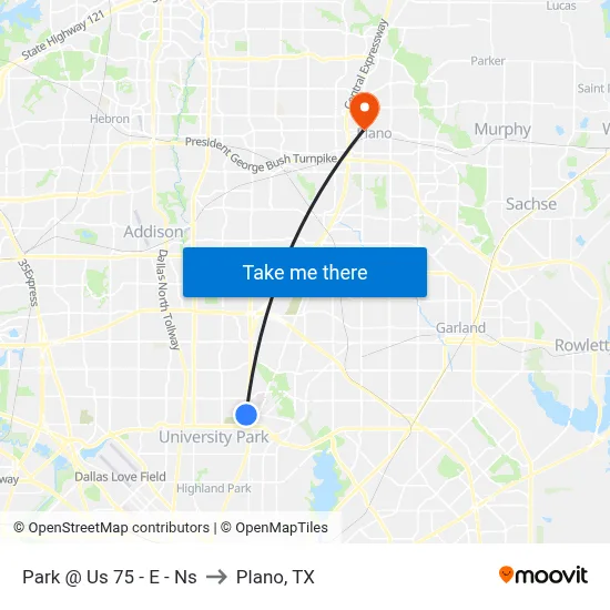 Park @ Us 75 - E - Ns to Plano, TX map
