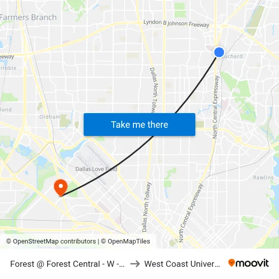 Forest @ Forest Central - W - Ns to West Coast University map