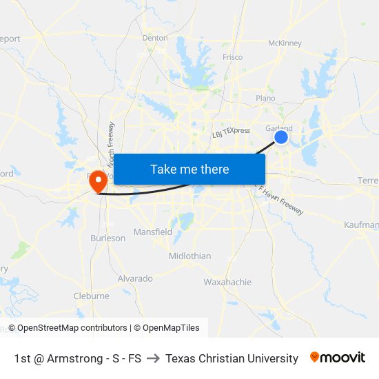 1st @ Armstrong - S - FS to Texas Christian University map