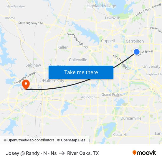 Josey @ Randy - N - Ns to River Oaks, TX map