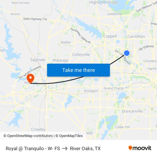 Royal @ Tranquilo - W- FS to River Oaks, TX map