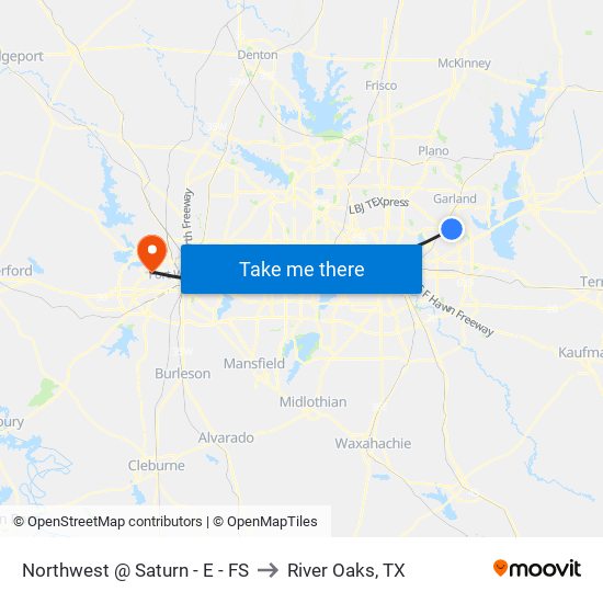 Northwest @ Saturn - E - FS to River Oaks, TX map