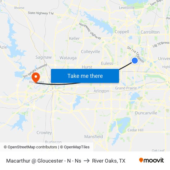 Macarthur @ Gloucester - N - Ns to River Oaks, TX map